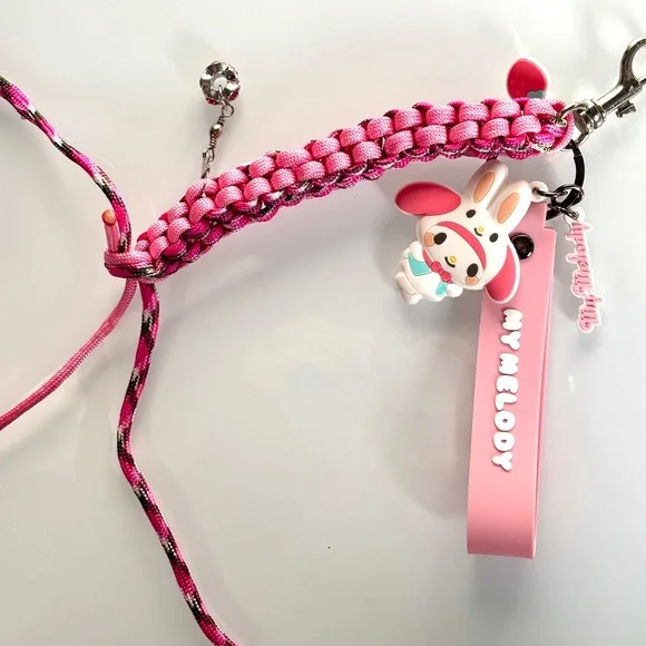 Miu Miu Style | My Melody Paracord Sanrio Jane Birkinfy Miniso Keyfob Handmade - Picture 2 of 8